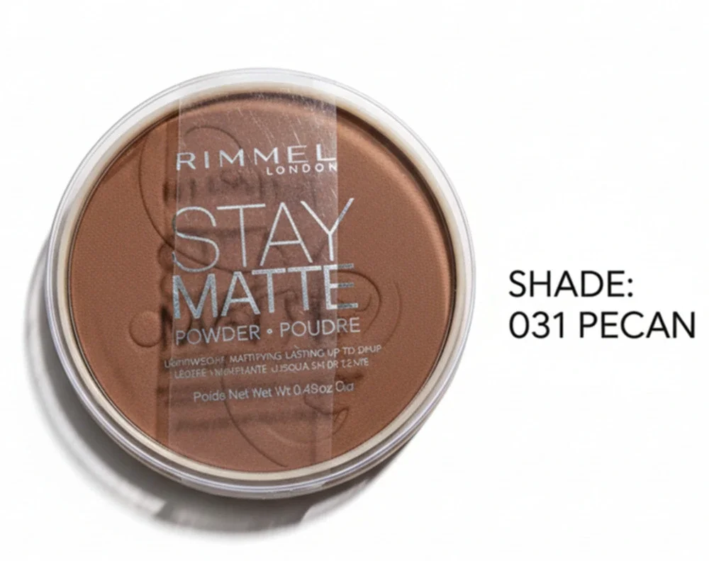 Rimmel London Stay Matte Pressed Powder, Pecan 031, Long Lasting Shine Control